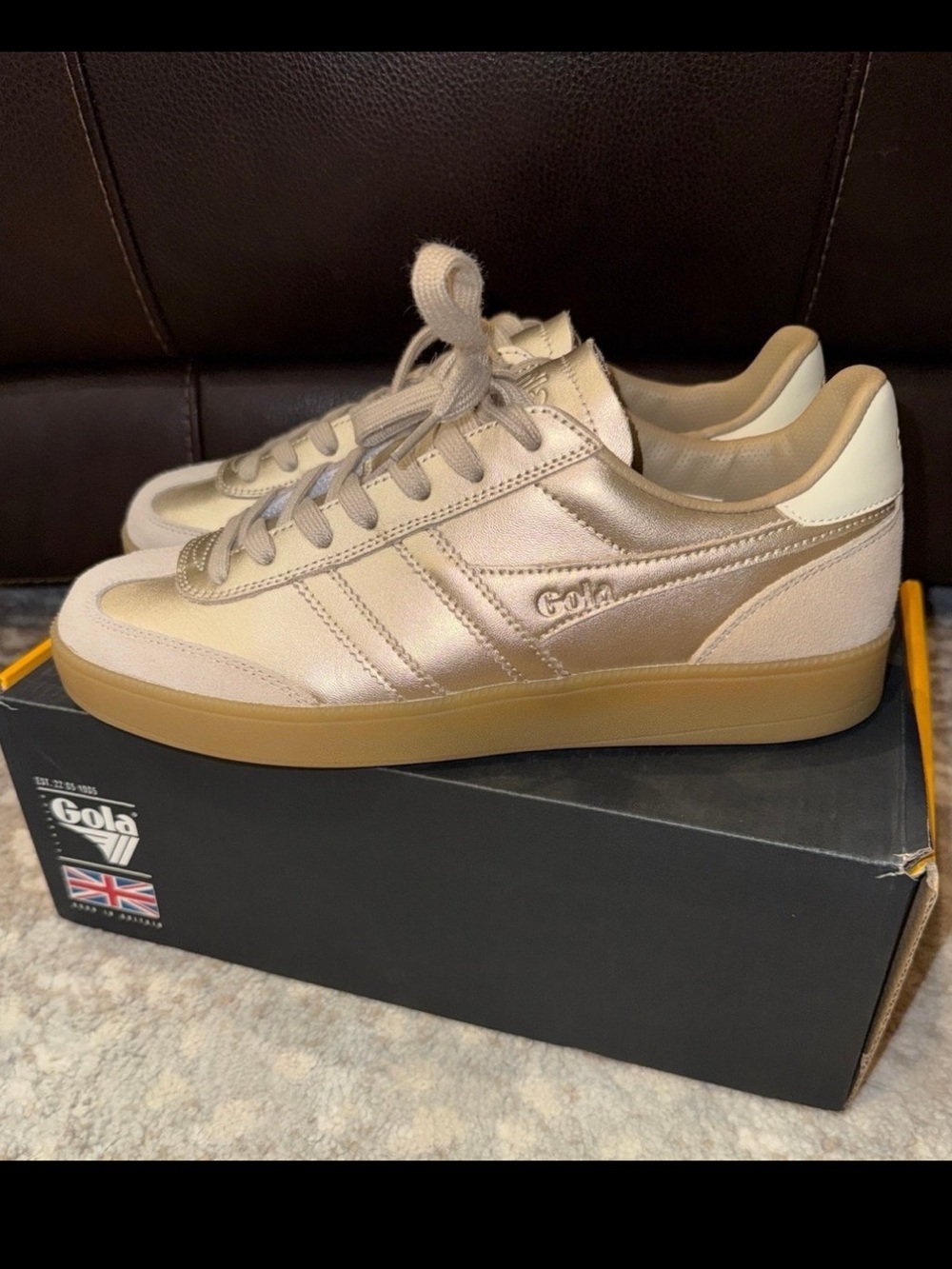 Gola Women's Viper Metallic Gold Sneakers